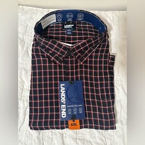 Lands' End Men Brushed Twill Shirt